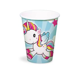 Folat Unicorn Kids Bekers 250ml | 8 stuks Folat Unicorn Kids Bekers 250ml | 8 stuks