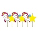 Folat Bougies pour gâteau Licorne pour enfants 6x3cm | 6 pièces