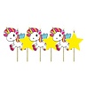Folat Bougies pour gâteau Licorne pour enfants 6x3cm | 6 pièces Folat Bougies pour gâteau Licorne pour enfants 6x3cm | 6 pièces