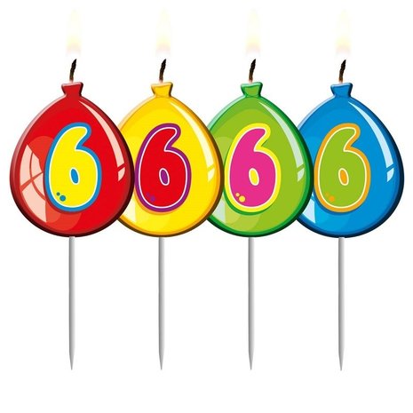 Folat Balloon-shaped candle pick 6