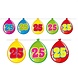 Folat Guirlande de fanions en forme de ballons 25 ans | 10 mètres