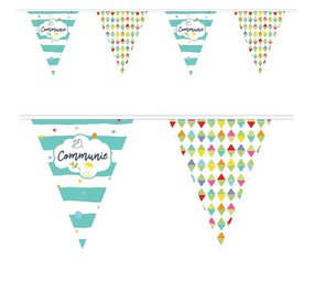 Vlaggenlijn Communie kleurrijk Vlaggenlijn Communie kleurrijk