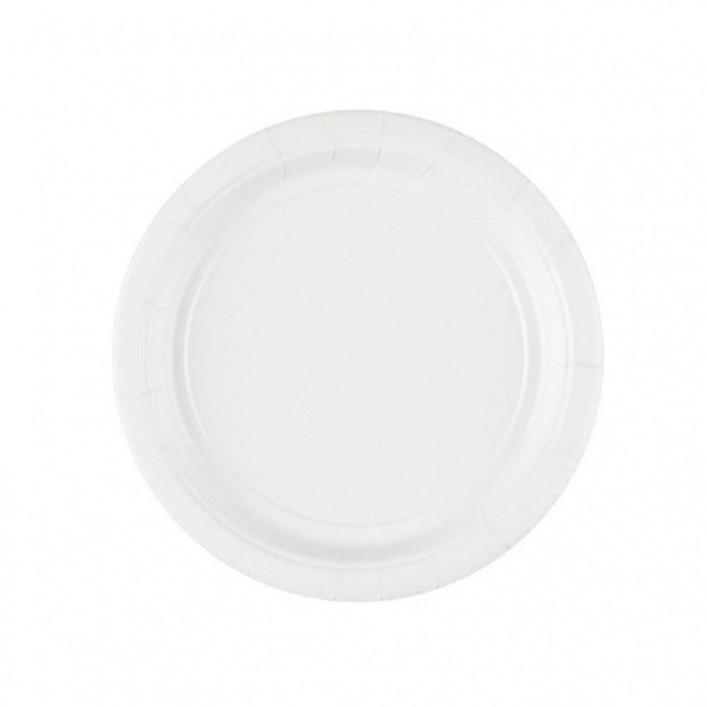 Unique Party Witte Borden 18cm | 8 stuks Unique Party Witte Borden 18cm | 8 stuks