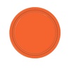 Unique Party Orange Plates 18cm | 8 pieces Unique Party Orange Plates 18cm | 8 pieces
