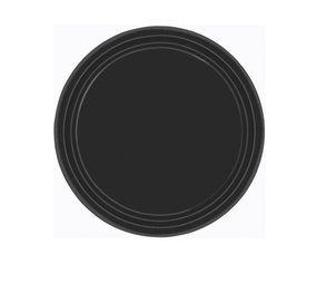 Unique Party Black Plates 18cm | 8 pieces