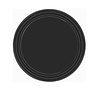 Unique Party Black Plates 18cm | 8 pieces
