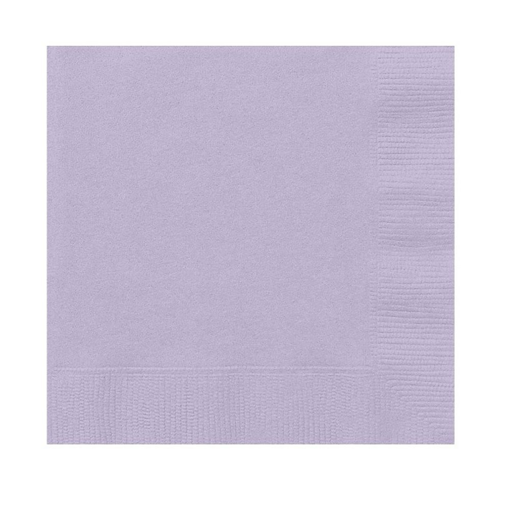 Unique Party Serviettes lilas 33 x 33 cm | 20 pièces
