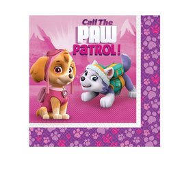 Riethmüller Paw Patrol Servetten Sky en Everest 33x33cm | 20 stuks Riethmüller Paw Patrol Servetten Sky en Everest 33x33cm | 20 stuks