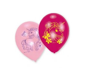 Riethmüller Einhorn-Regenbogen-Luftballons 23 cm | 6 Stück