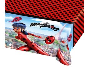 Amscan Miraculous Ladybug Tafelkleed 120x180cm | per stuk Amscan Miraculous Ladybug Tafelkleed 120x180cm | per stuk