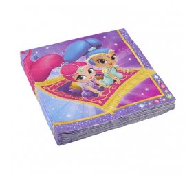 Amscan Serviettes Shimmer & Shine 33x33cm | 20 pièces