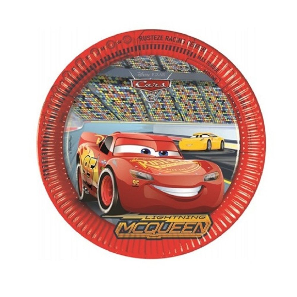 Procos Party Bord Cars 3 23cm | 8 stuks Procos Party Bord Cars 3 23cm | 8 stuks