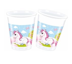 Procos Party Unicorn Castle Cups 200ml | 8 pieces Procos Party Unicorn Castle Cups 200ml | 8 pieces