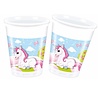 Procos Party Einhorn-Schloss-Tassen 200 ml | 8 Stück