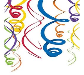 Riethmüller Decoratie Swirl Regenboog 56cm | 12 stuks Riethmüller Decoratie Swirl Regenboog 56cm | 12 stuks