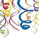 Riethmüller Decoratie Swirl Regenboog 56cm | 12 stuks Riethmüller Decoratie Swirl Regenboog 56cm | 12 stuks