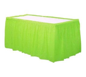 Unique Party Lime Green Table Skirt | 73x426cm