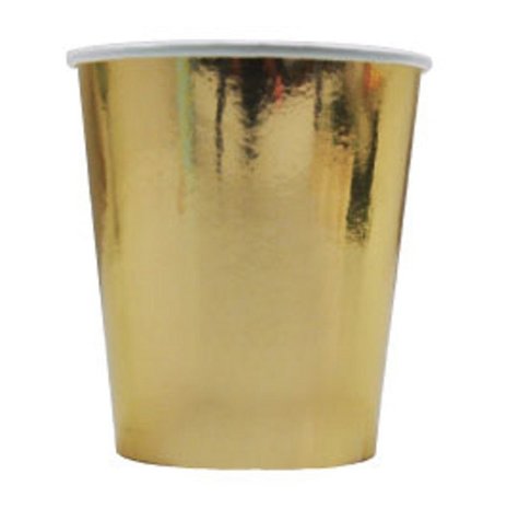 Tuf-Tuf Metallic-Goldbecher 220 ml | 6 Stück