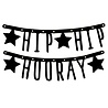 Letterslinger Hip Hip Hooray zwart (mat) Letterslinger Hip Hip Hooray zwart (mat)