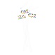 Confetti Straws 10 pieces