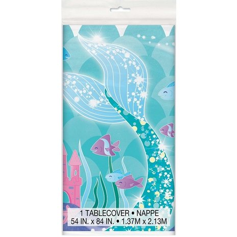 Unique Party Mermaid Tablecloth 137x213cm | per piece Unique Party Mermaid Tablecloth 137x213cm | per piece