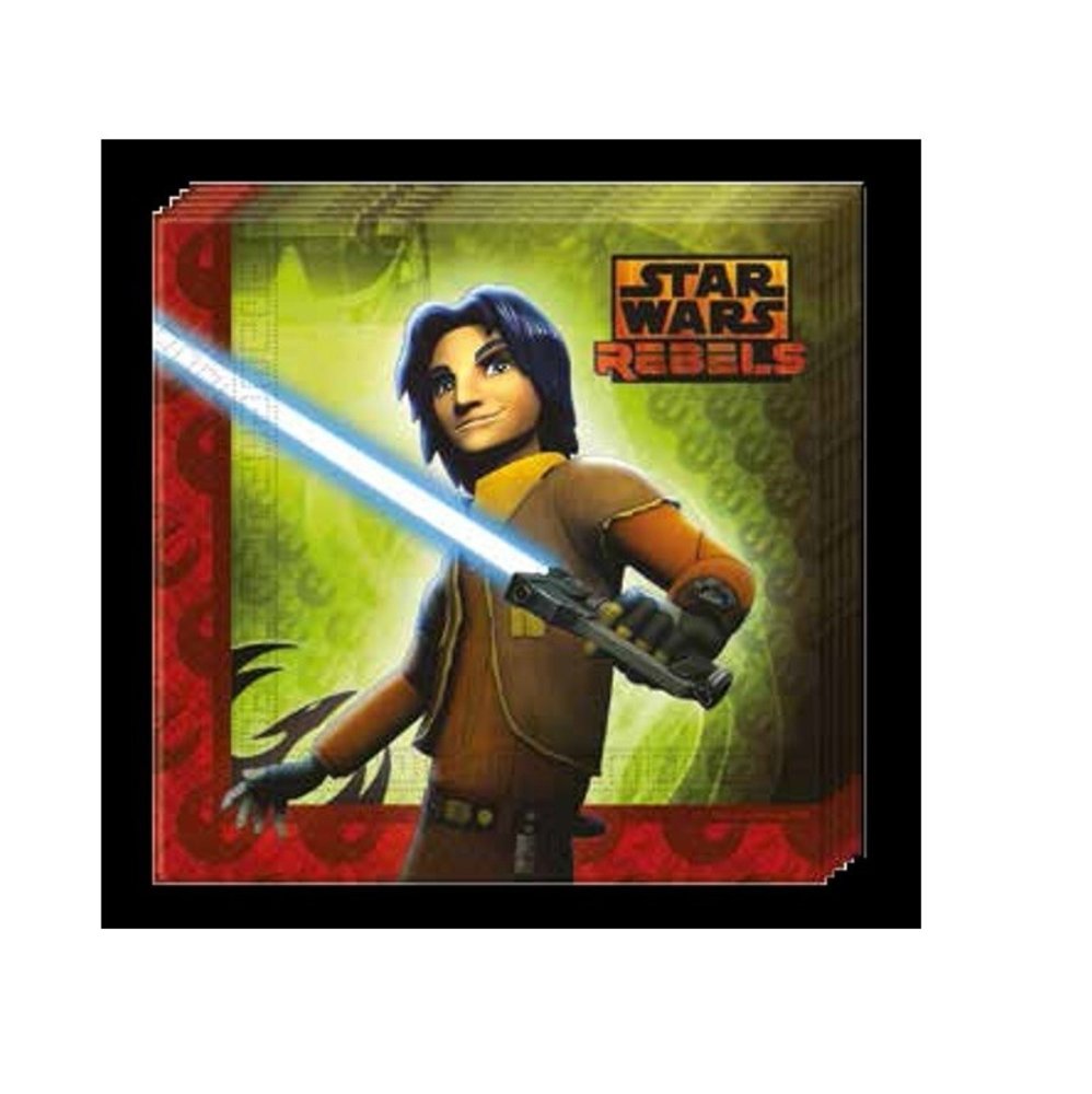 Procos Party Serviettes Star Wars Rebels 33x33cm | 20 pièces