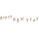 Kaarsenset Happy New Year zilver & goud Kaarsenset Happy New Year zilver & goud