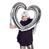 Folat Selfie frame heart silver 80x70cm Folat Selfie frame heart silver 80x70cm