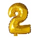 WeFiesta Foil balloons 2 gold | 40cm