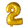 WeFiesta Folienballons 2 gold | 40 cm