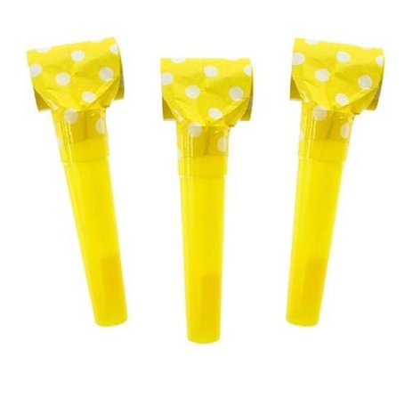 Roltong geel met stippen | 100 stuks Roltong geel met stippen | 100 stuks