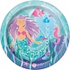 Unique Party Mermaid Plates 23cm | 8 pieces