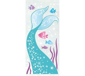 Unique Party Sachets cadeaux sirène en cellophane 28 x 13 cm | 20 pièces