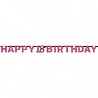 Riethmüller Buchstabengirlande „Happy 18 Birthday“, Glitzerndes Rosa, 213 x 16 cm | pro Stück Riethmüller Buchstabengirlande „Happy 18 Birthday“, Glitzerndes Rosa, 213 x 16 cm | pro Stück