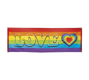 Boland Regenboog Banner 74x220cm | per stuk Boland Regenboog Banner 74x220cm | per stuk