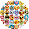 Bord Emoji iconen 23cm | 8 stuks