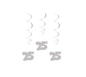 Tourbillon décoratif, argent 25 ans, 3 pièces