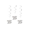 Decorative swirl 25 years silver married 3 pieces