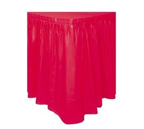 Unique Party Rode Tafelrok 73x426cm | per stuk