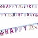 WeFiesta Guirlande de lettres « Joyeux anniversaire » Château de Licorne 180 x 15 cm | à l'unité
