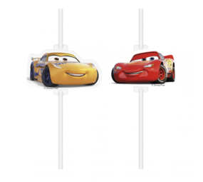 Cars 3 paper straws | 4 pieces