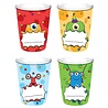 Haza - Witbaard Beker Monster Party | 8 stuks Haza - Witbaard Beker Monster Party | 8 stuks