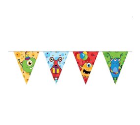 Monster Party flag garland