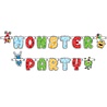 Monster Party Buchstabengirlande Monster Party Buchstabengirlande