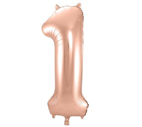 Paper Dreams Ballon folie 1 rose goud | 86cm Paper Dreams Ballon folie 1 rose goud | 86cm