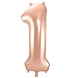 Globos Nordic Ballon folie 1 rose goud | 86cm Globos Nordic Ballon folie 1 rose goud | 86cm