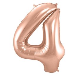 Paper Dreams 4 Folienballons, roségolden | 86 cm