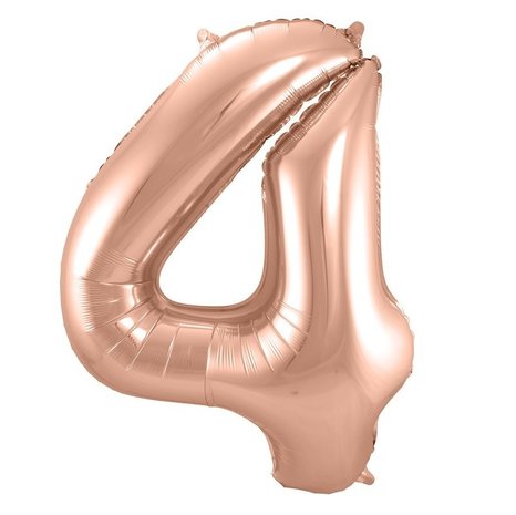 Paper Dreams Ballons en aluminium 4, or rose | 86 cm