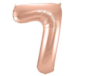 Paper Dreams Ballon folie 7 rose goud | 86cm Paper Dreams Ballon folie 7 rose goud | 86cm