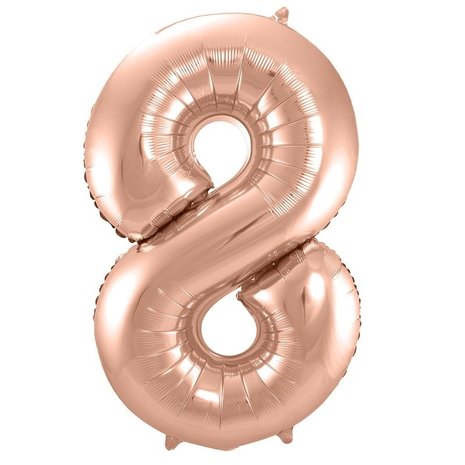 Paper Dreams Ballon folie 8 rose goud | 86cm Paper Dreams Ballon folie 8 rose goud | 86cm